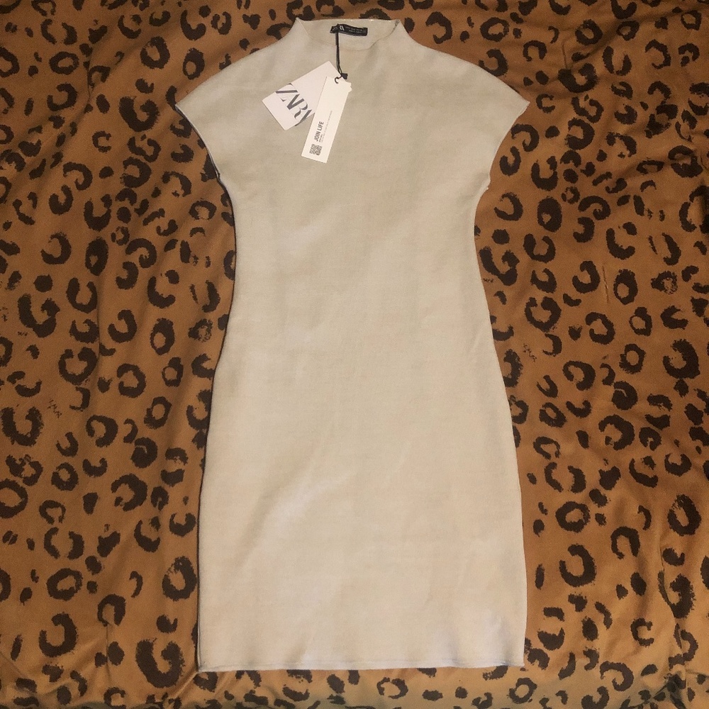 NWT Zara Short Stretch Knit Dress
